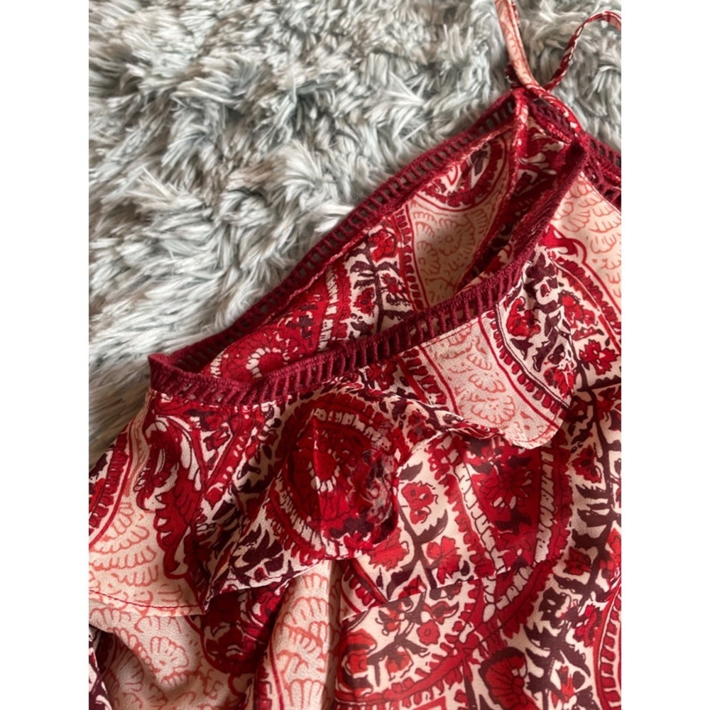 Cold Shoulder Paisley Print Blouse - Picture 3 of 7